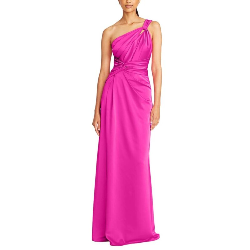 Theia Womens  Gloria Twist A-Line Gown